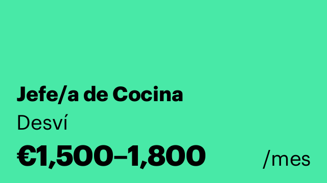Jefe/a de Cocina