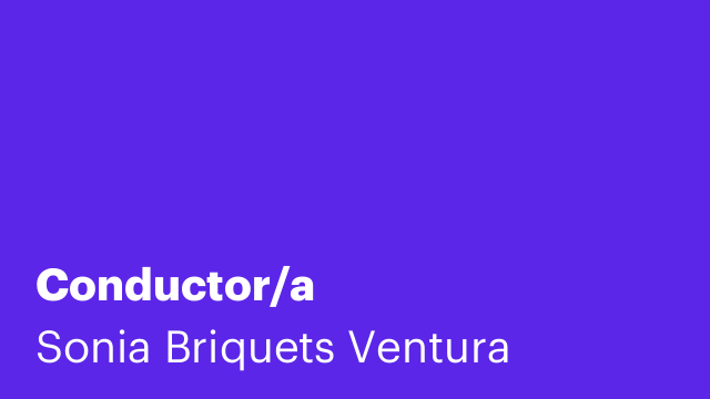 Conductor/a