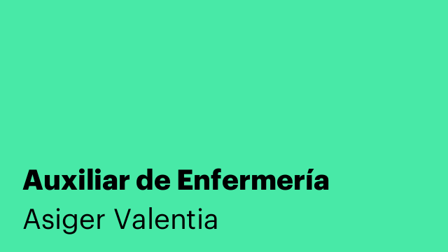 Auxiliar de Enfermería