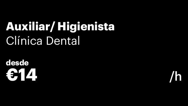 Auxiliar/ Higienista