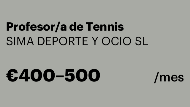 Profesor/a de Tennis