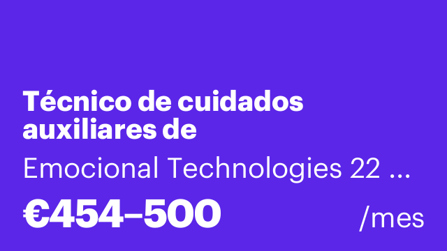 Técnico de cuidados auxiliares de enfermería/Gerocultor
