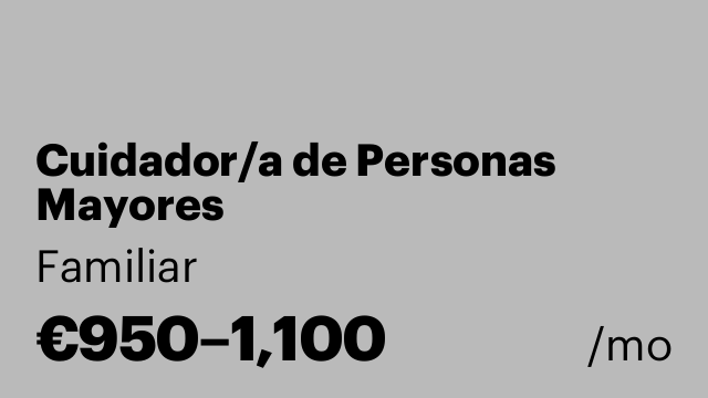 Cuidador/a de Personas Mayores