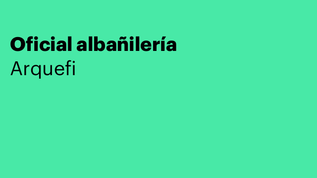 Oficial albañilería