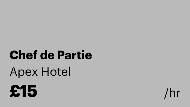 Chef de Partie