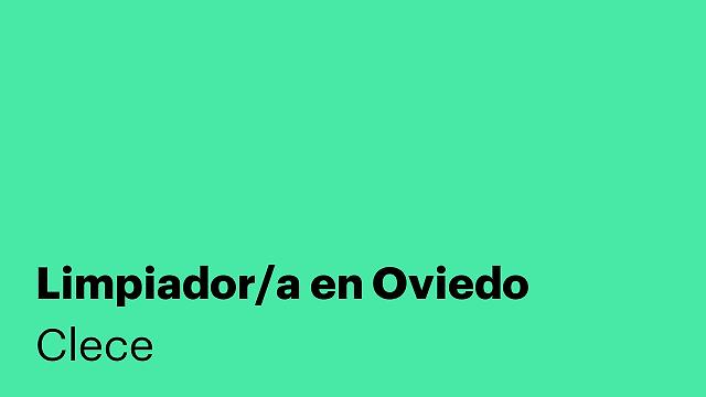 Limpiador/a en Oviedo