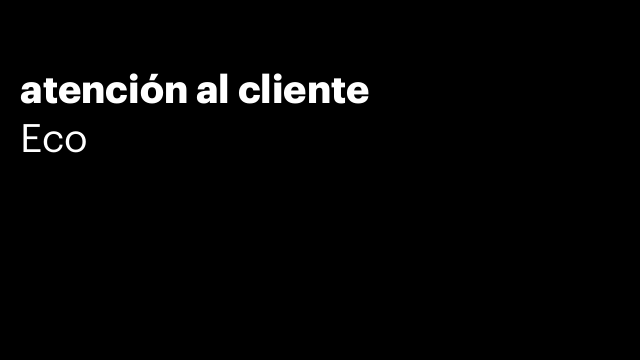 atención al cliente