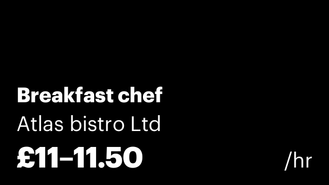 Breakfast chef