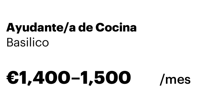 Ayudante/a de Cocina
