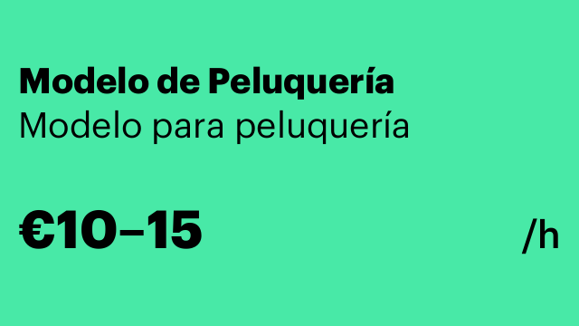 Modelo de Peluquería