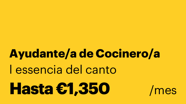 Ayudante/a de Cocinero/a