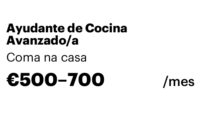 Ayudante de Cocina Avanzado/a