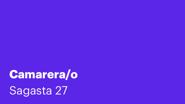 Camarera/o