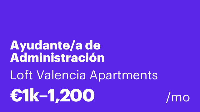 Ayudante/a de Administración