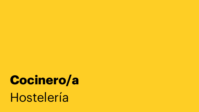 Cocinero/a