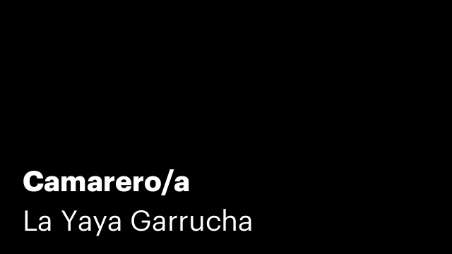 Camarero/a
