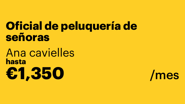 Oficial de peluquería de señoras