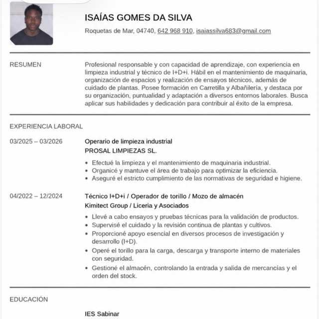 Candidate avatar