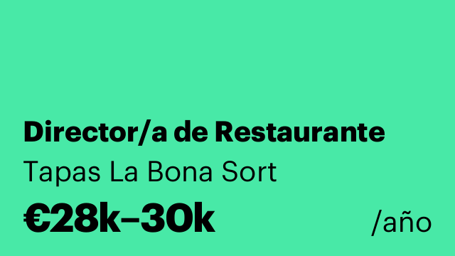Director/a de Restaurante