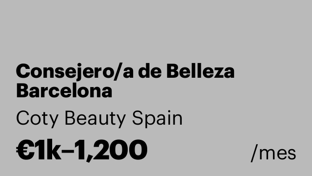 Consejero/a de Belleza Barcelona