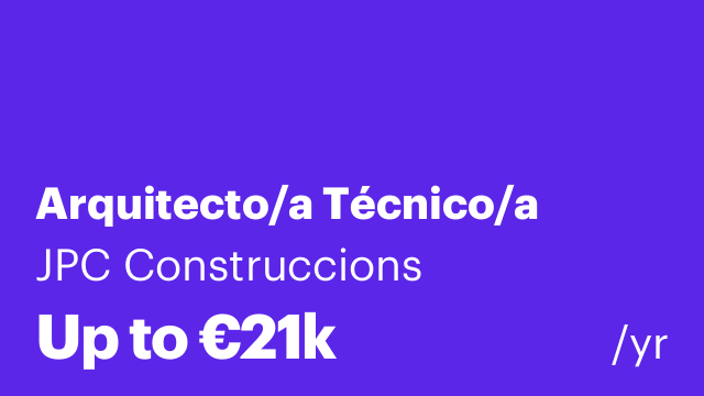 Arquitecto/a Técnico/a