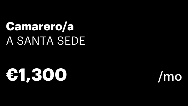 Camarero/a