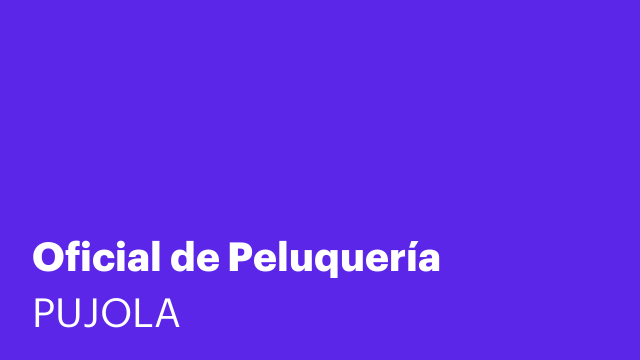 Oficial de Peluquería