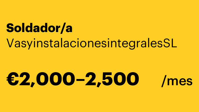 Soldador/a