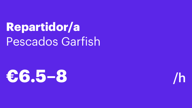 Repartidor/a