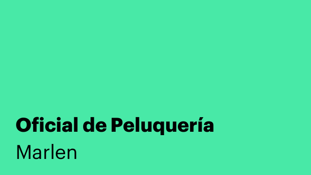 Oficial de Peluquería