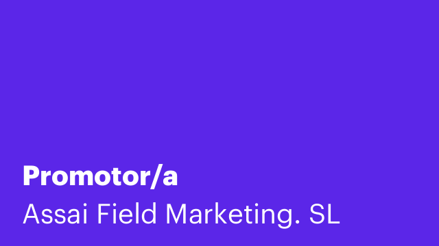Promotor/a