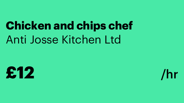 Chicken and chips chef