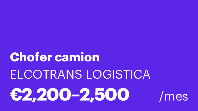Chofer camion