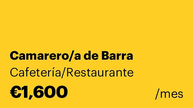 Camarero/a de Barra