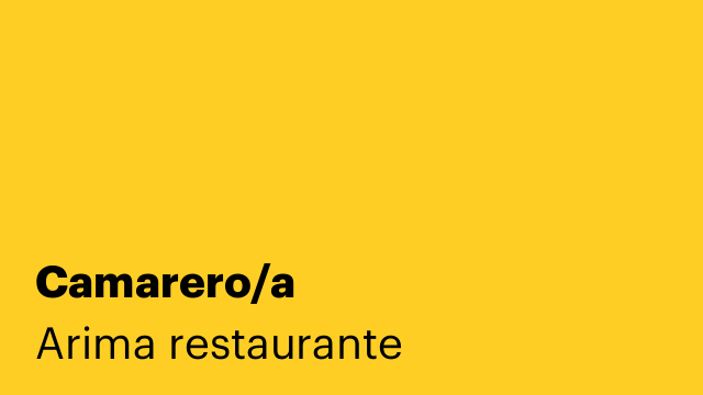 Camarero/a