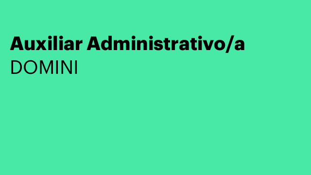 Auxiliar Administrativo/a