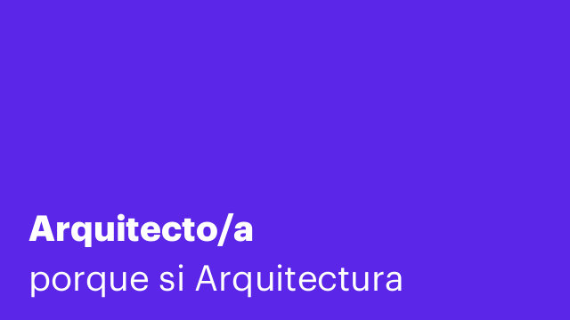 Arquitecto/a