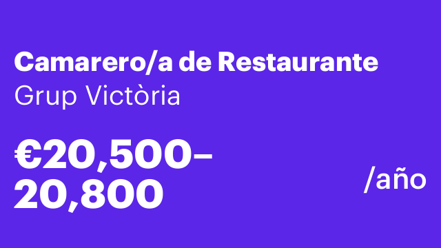 Camarero/a de Restaurante