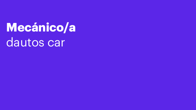Mecánico/a