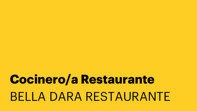 Cocinero/a Restaurante