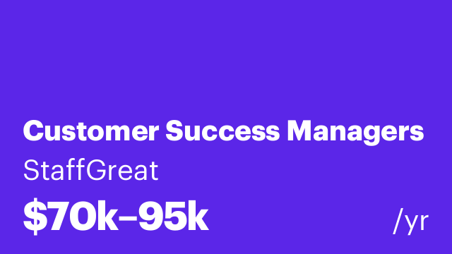Customer Success Managers