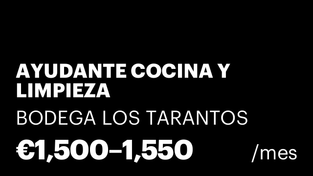 AYUDANTE COCINA Y LIMPIEZA