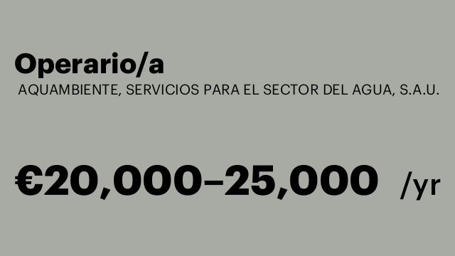 Operario/a