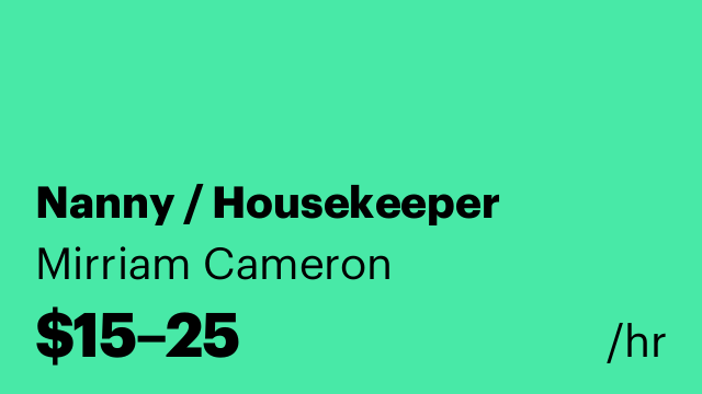 Nanny / Housekeeper