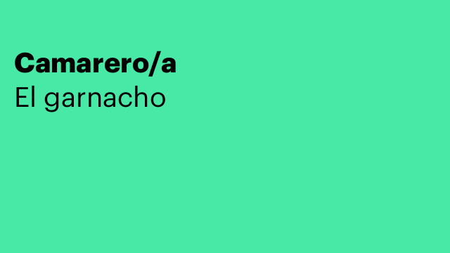 Camarero/a