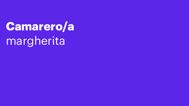 Camarero/a