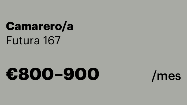 Camarero/a