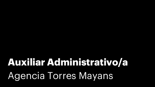Auxiliar Administrativo/a