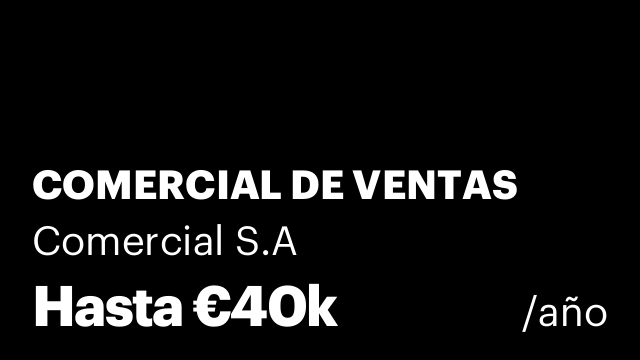 COMERCIAL DE VENTAS