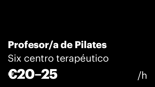 Profesor/a de Pilates